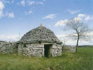 De kažun, kenmerkend voor het  Istrische platteland.